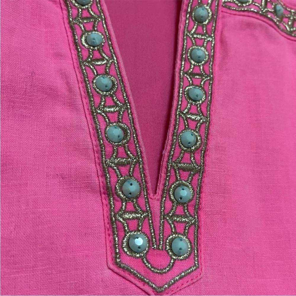Vineyard Vines EUC Pink Shift Dress Size 10 - Picture 4 of 6